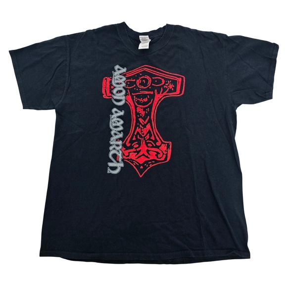 Gildan Other - Amon Amarth Shirt Large Thor Hammer Mjolnir Metal Band Tee Black